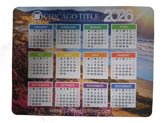 Picture of 2026 Mouse Pad Calendar