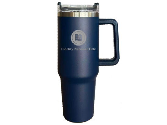 Picture of 30 oz. Vacuum Insulated Tumbler with Lid and Straw - Navy