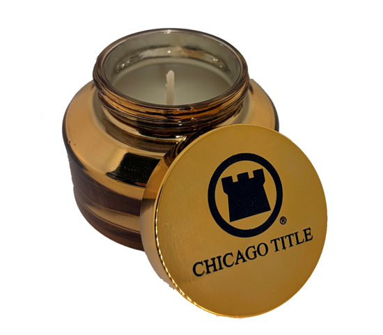 Picture of Gold Glass Candle